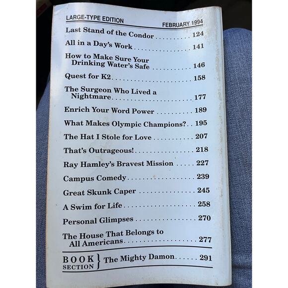 Readers digest, February 1994 large type edition - Picture 3 of 3